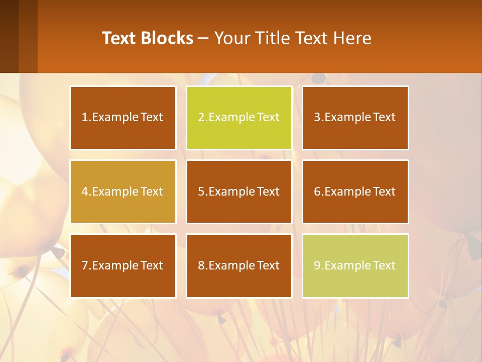 Balloon Helium Many PowerPoint Template