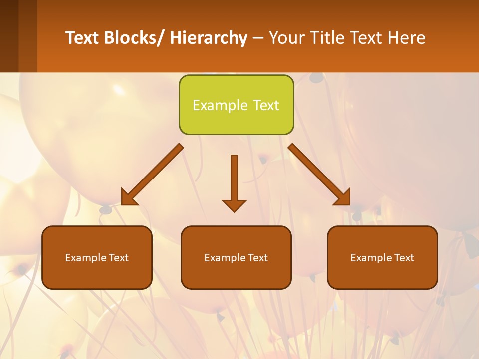 Balloon Helium Many PowerPoint Template