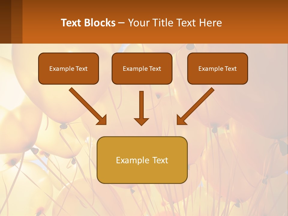 Balloon Helium Many PowerPoint Template