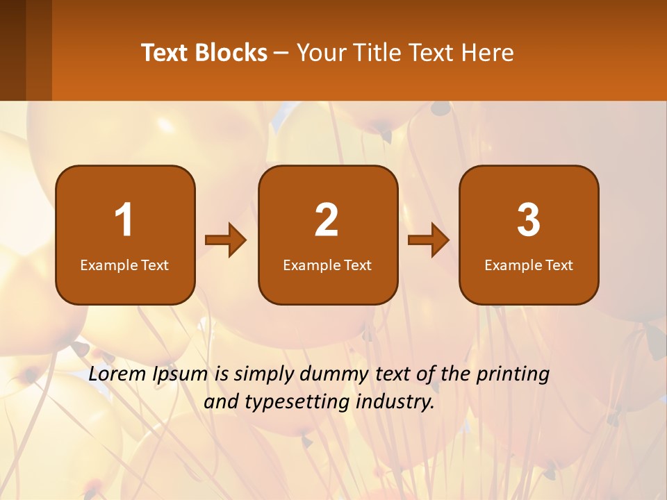 Balloon Helium Many PowerPoint Template