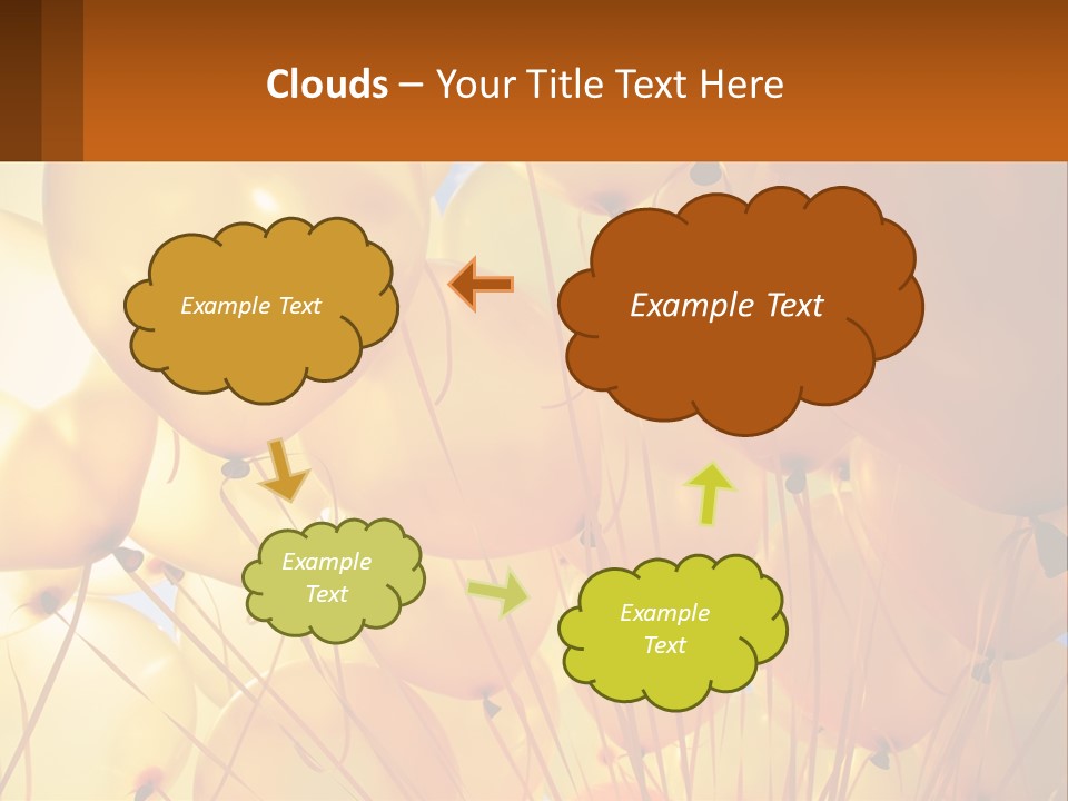 Balloon Helium Many PowerPoint Template