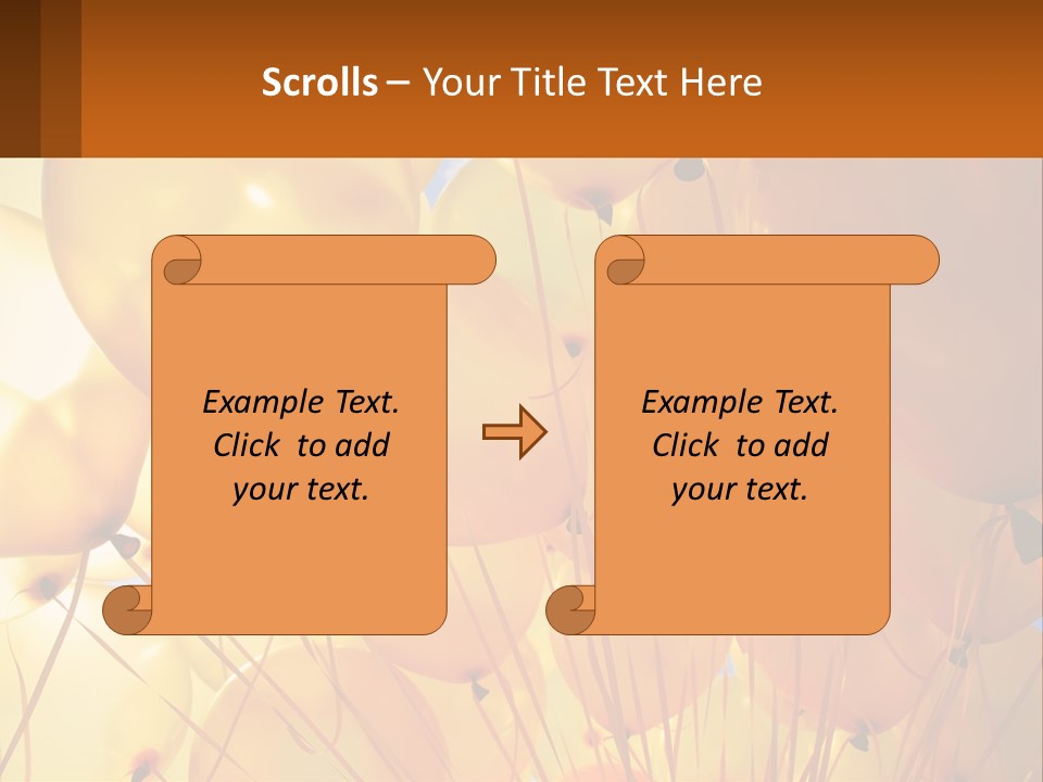 Balloon Helium Many PowerPoint Template