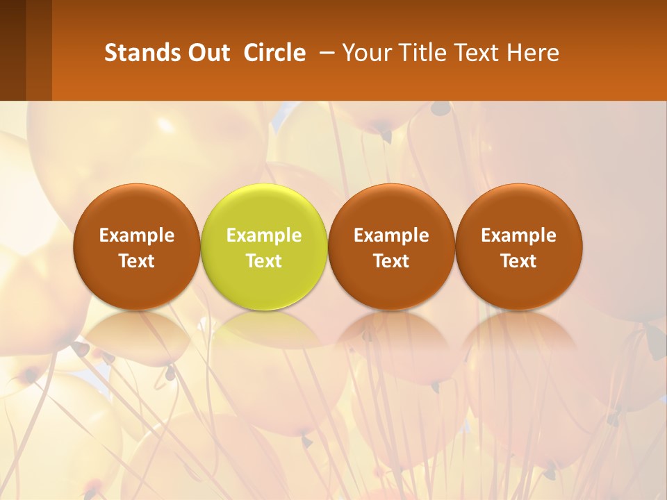 Balloon Helium Many PowerPoint Template