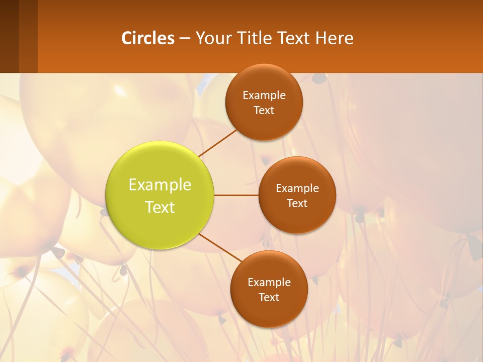 Balloon Helium Many PowerPoint Template