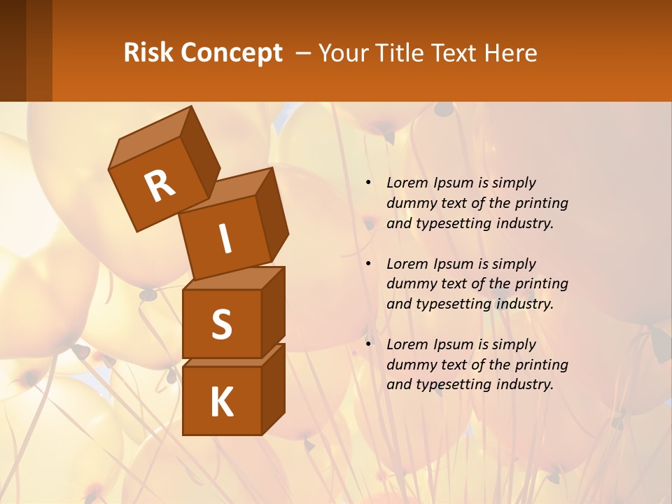 Balloon Helium Many PowerPoint Template