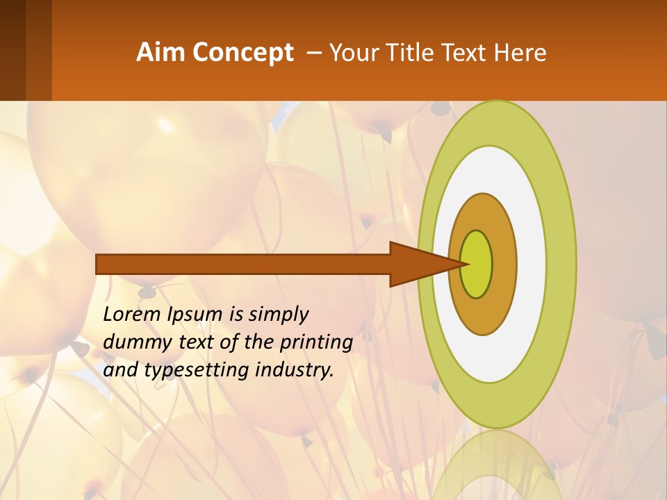 Balloon Helium Many PowerPoint Template