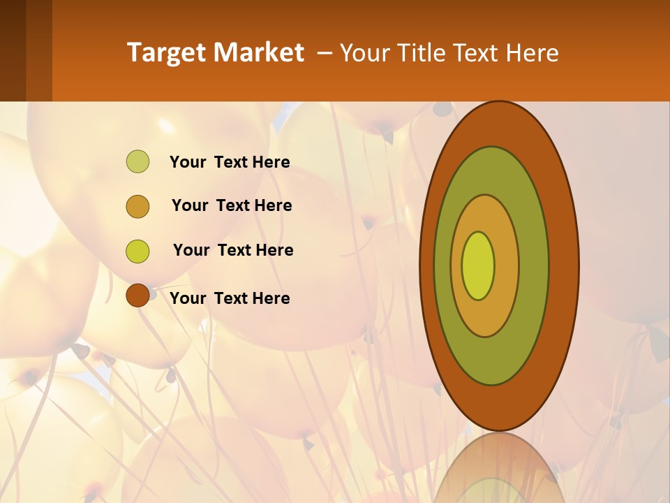 Balloon Helium Many PowerPoint Template