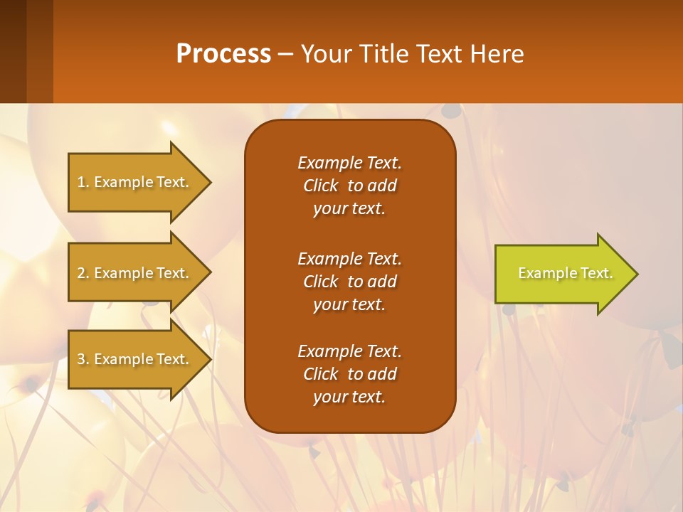 Balloon Helium Many PowerPoint Template