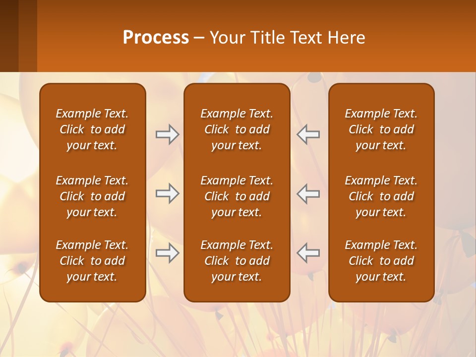 Balloon Helium Many PowerPoint Template