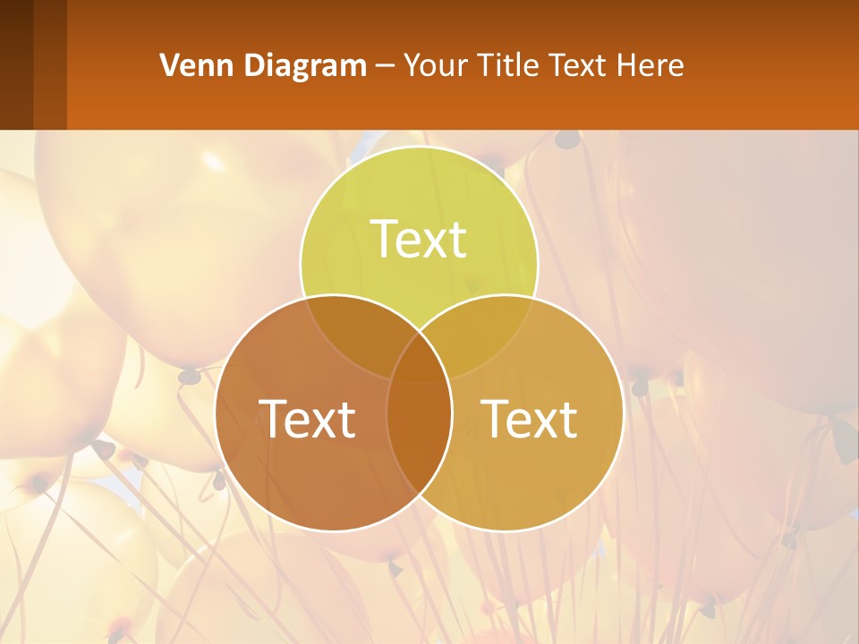 Balloon Helium Many PowerPoint Template