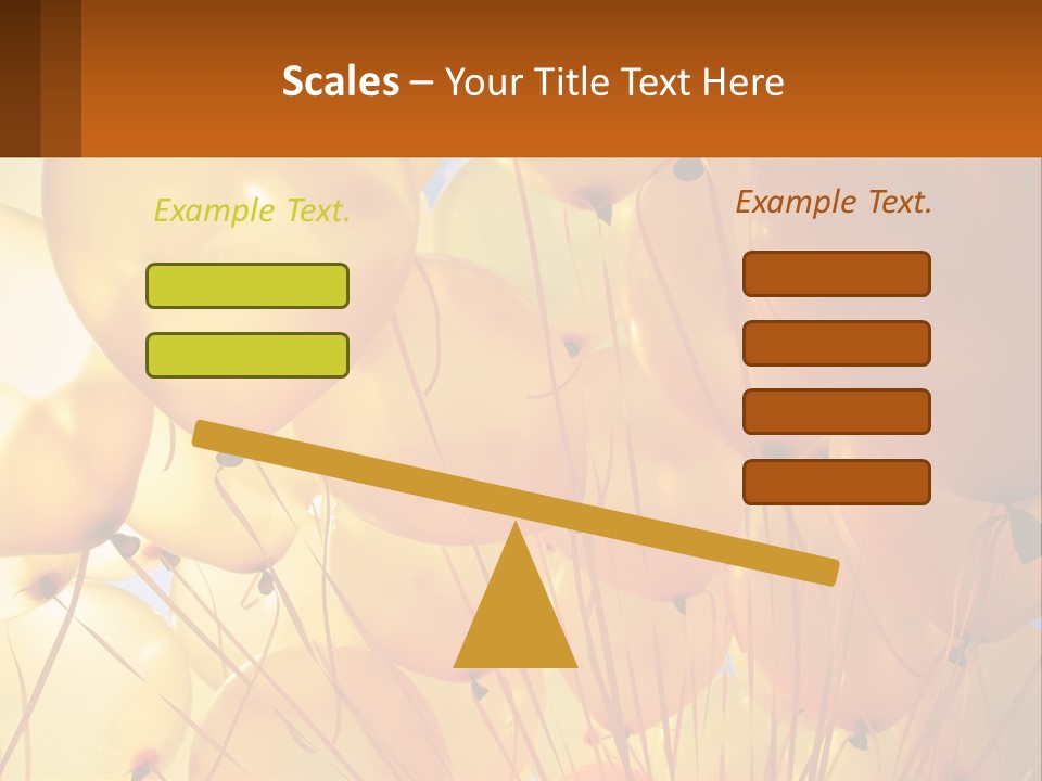 Balloon Helium Many PowerPoint Template