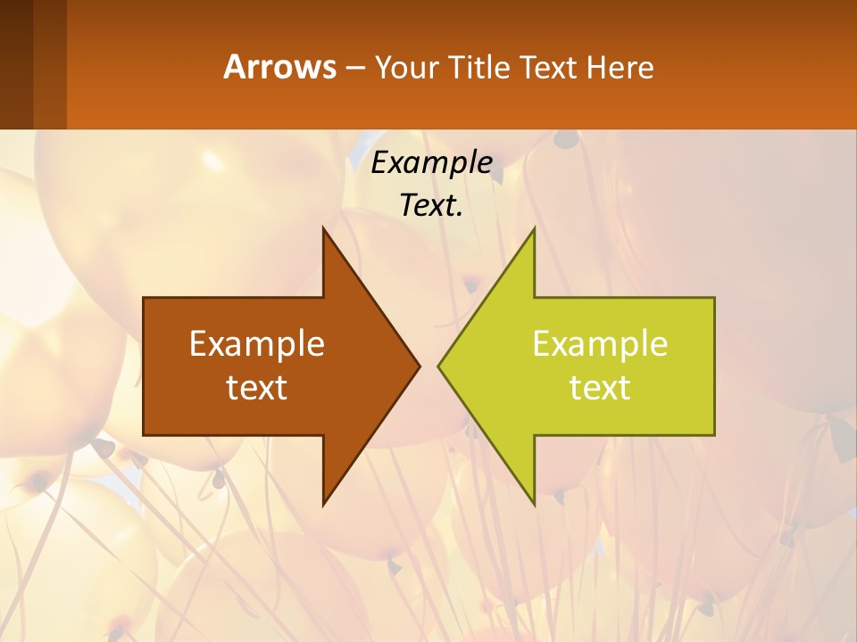 Balloon Helium Many PowerPoint Template