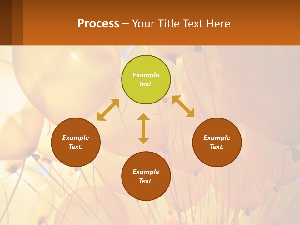 Balloon Helium Many PowerPoint Template