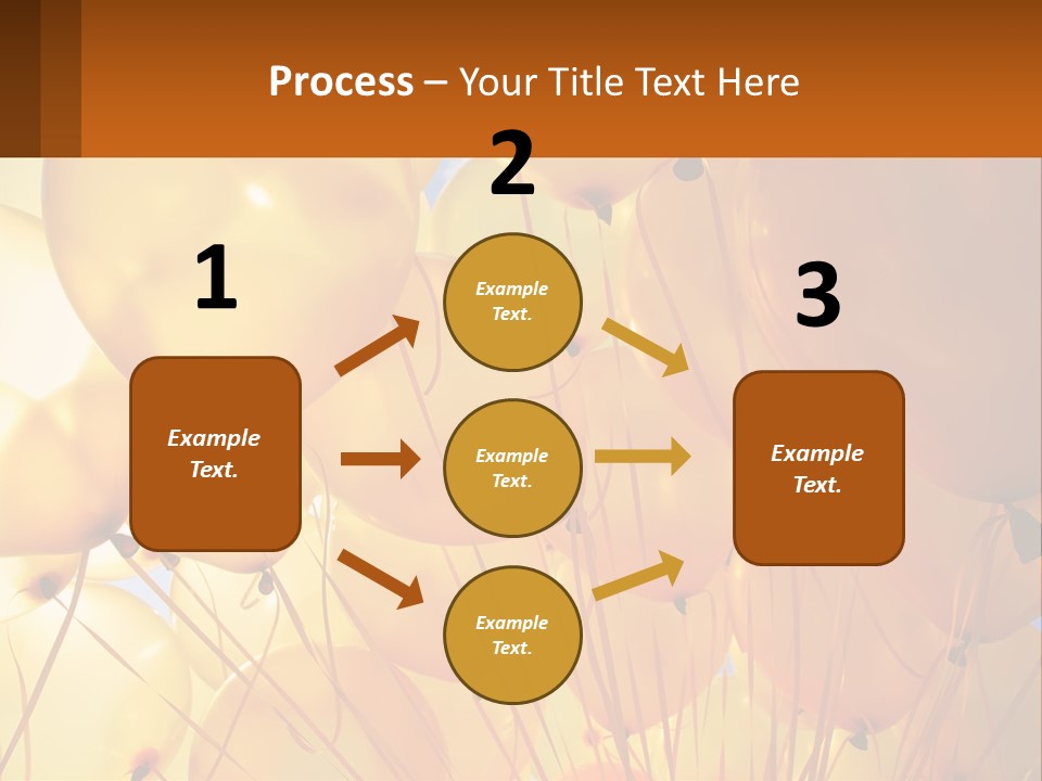 Balloon Helium Many PowerPoint Template