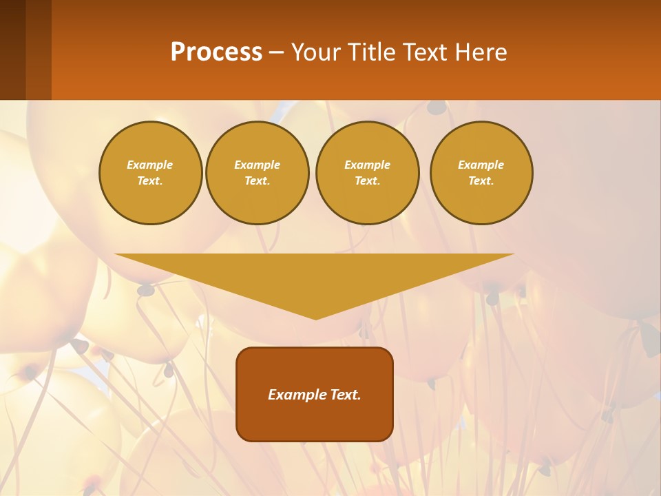 Balloon Helium Many PowerPoint Template