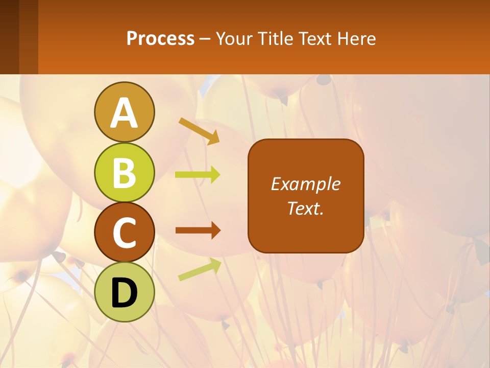 Balloon Helium Many PowerPoint Template