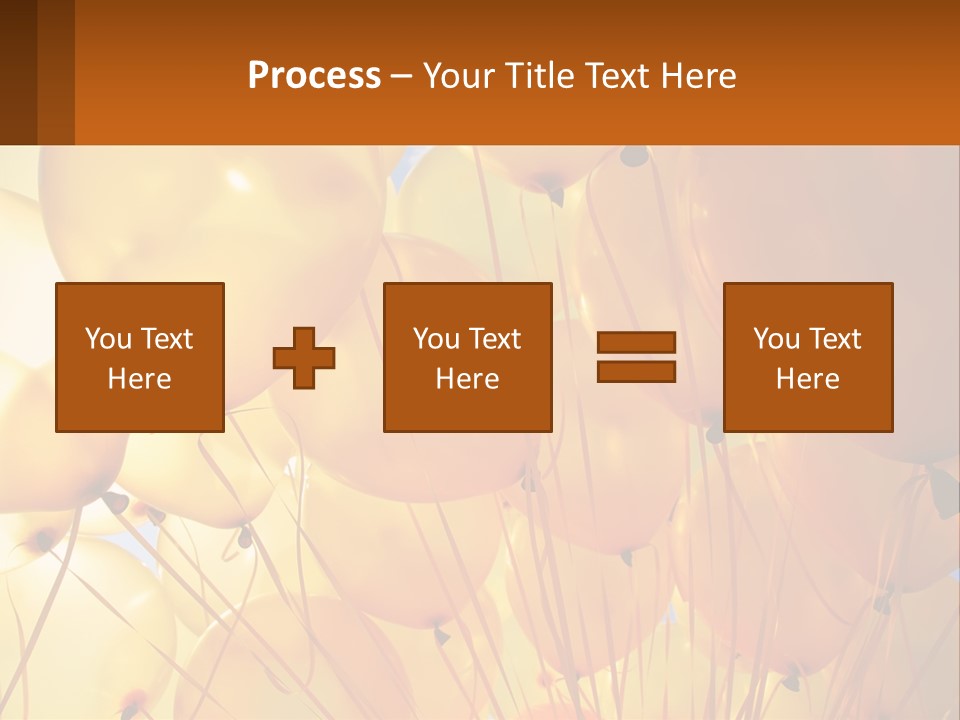 Balloon Helium Many PowerPoint Template