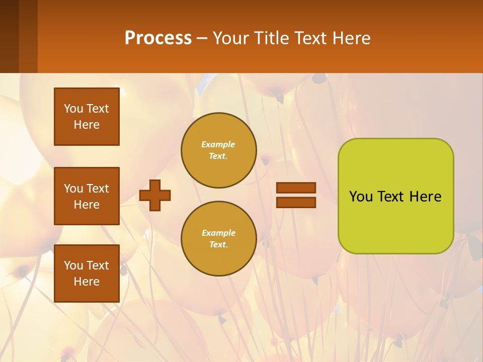 Balloon Helium Many PowerPoint Template