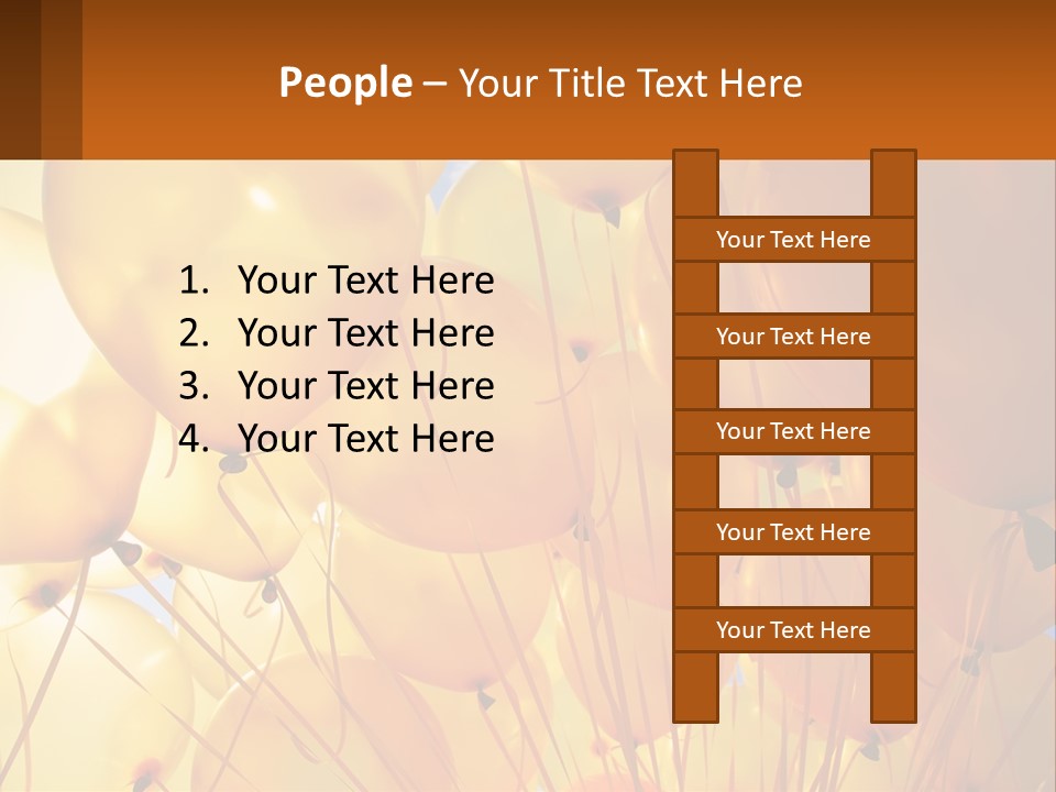 Balloon Helium Many PowerPoint Template