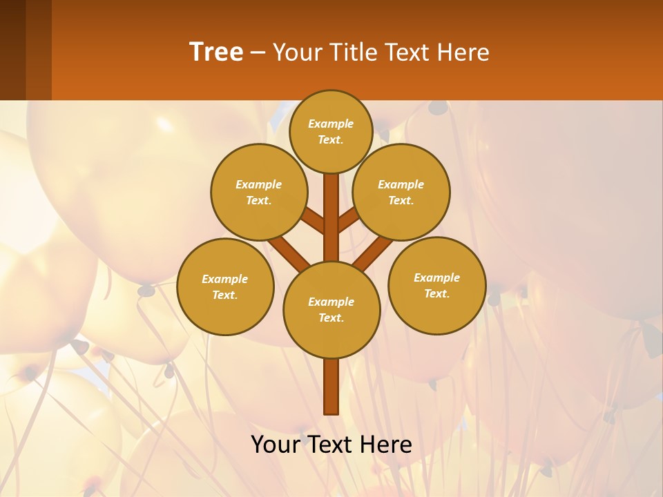 Balloon Helium Many PowerPoint Template