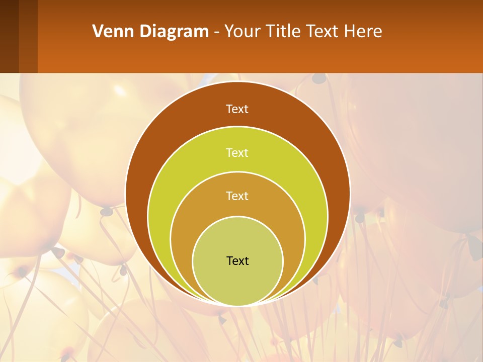 Balloon Helium Many PowerPoint Template