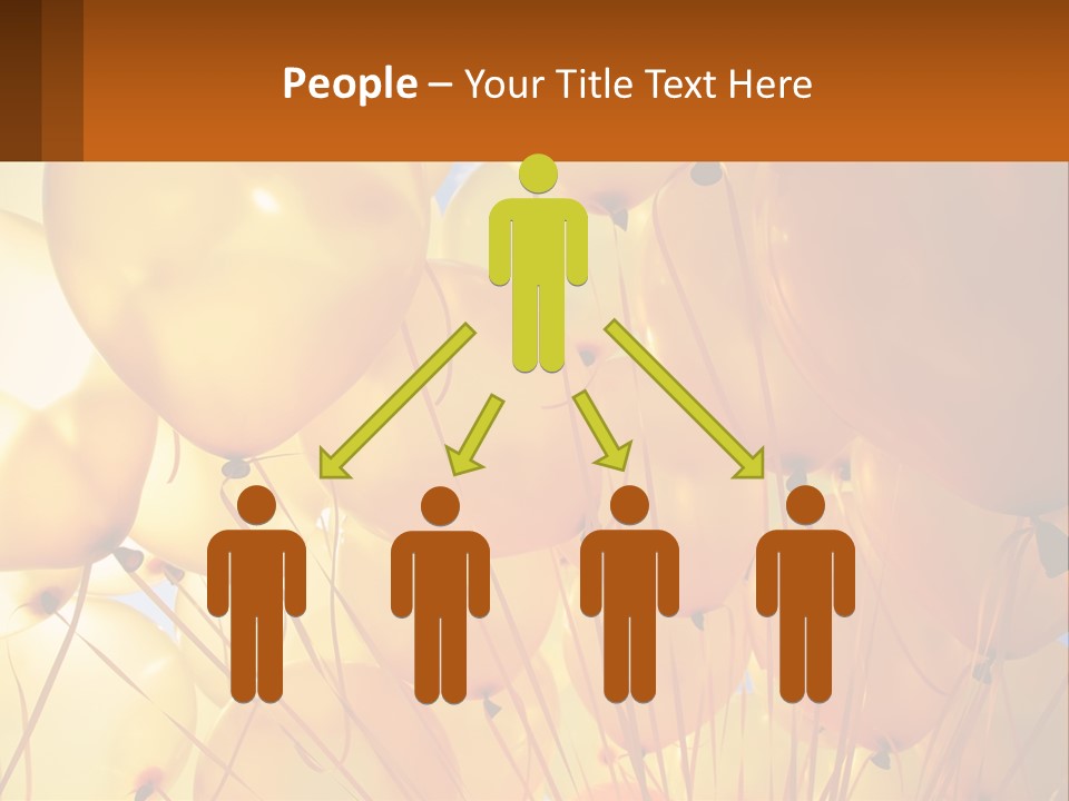 Balloon Helium Many PowerPoint Template