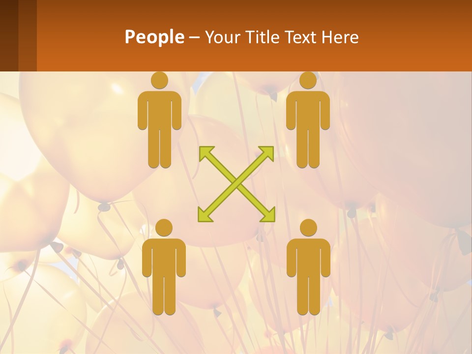 Balloon Helium Many PowerPoint Template