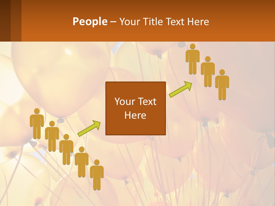 Balloon Helium Many PowerPoint Template