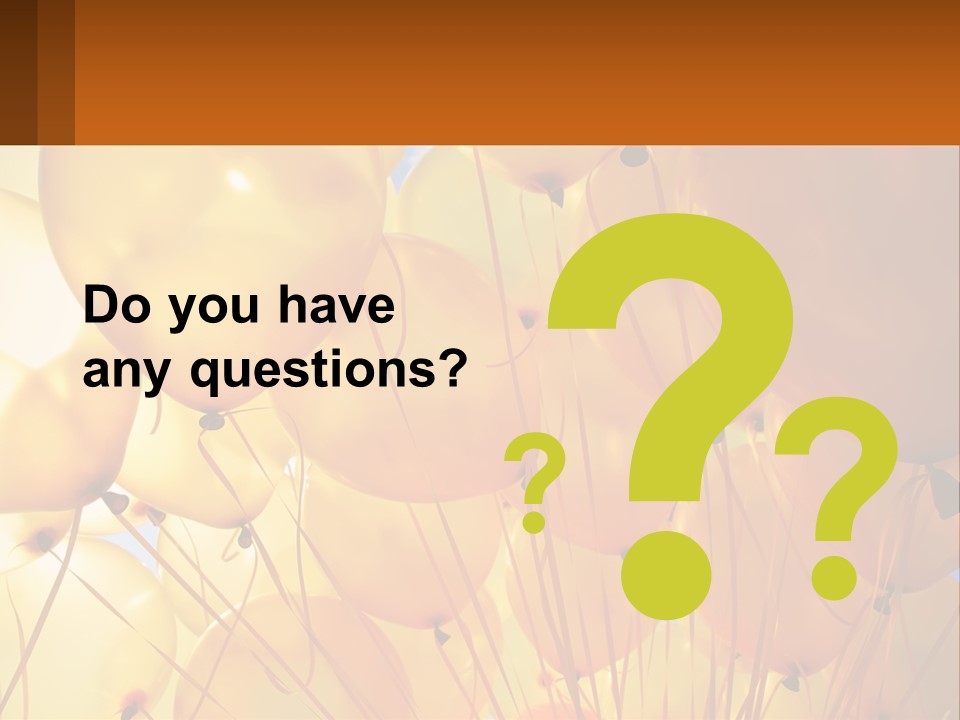 Balloon Helium Many PowerPoint Template