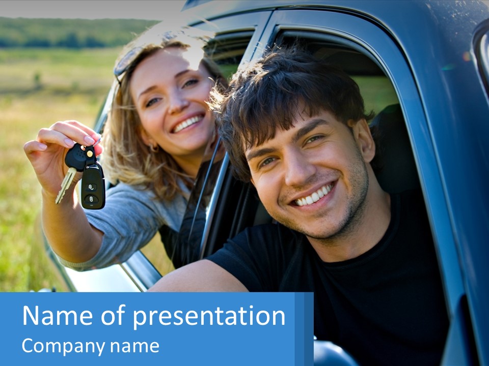 Summer Joy Driver PowerPoint Template