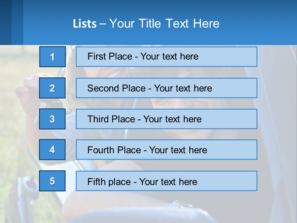 Summer Joy Driver PowerPoint Template