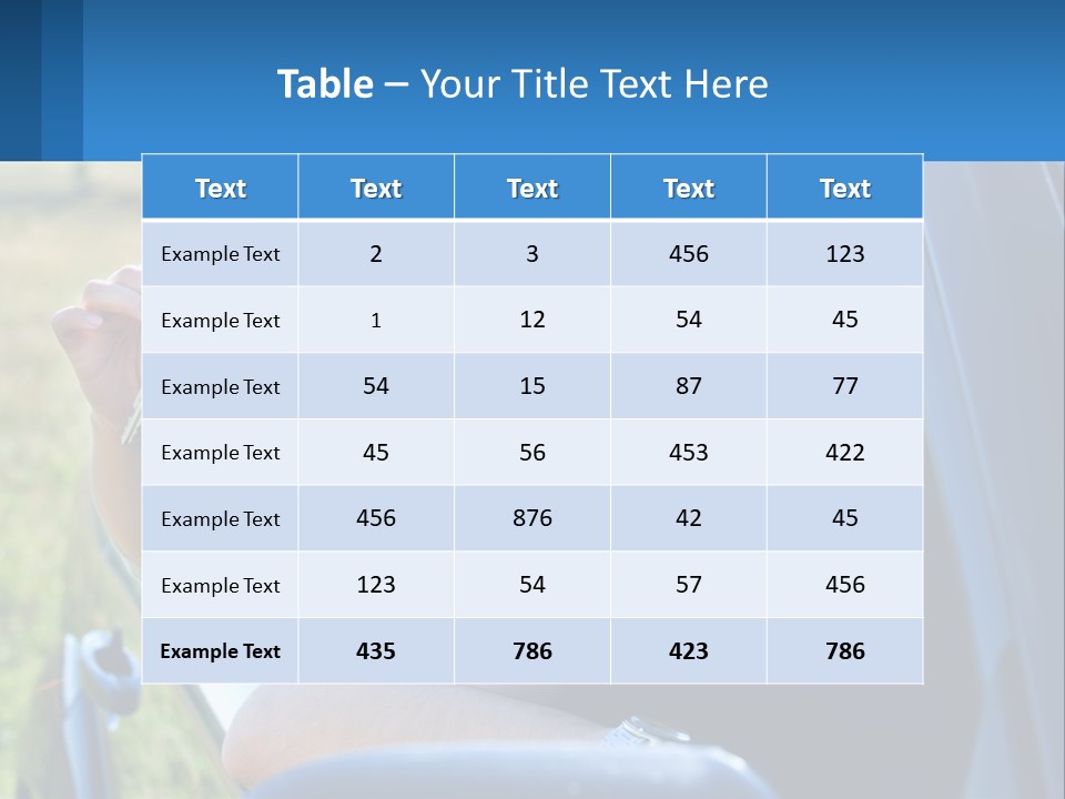 Summer Joy Driver PowerPoint Template