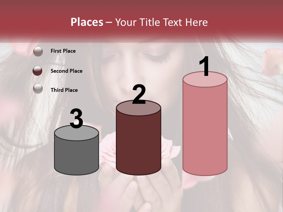 Beauty Female Rose PowerPoint Template
