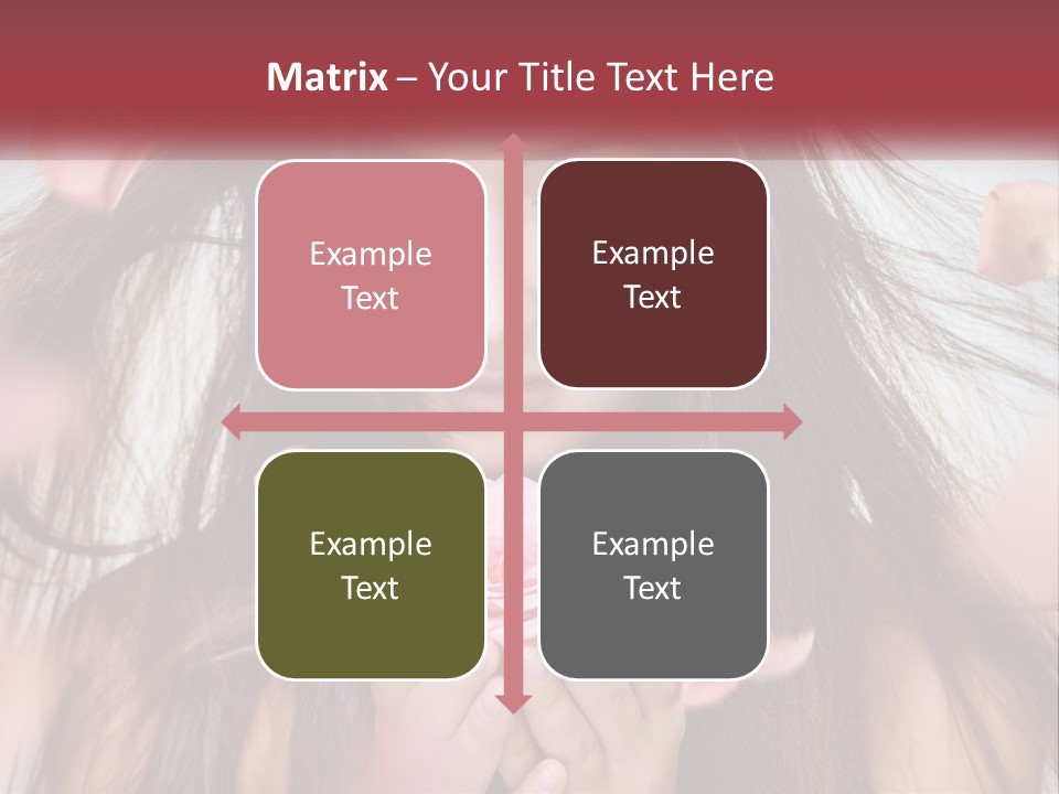 Beauty Female Rose PowerPoint Template