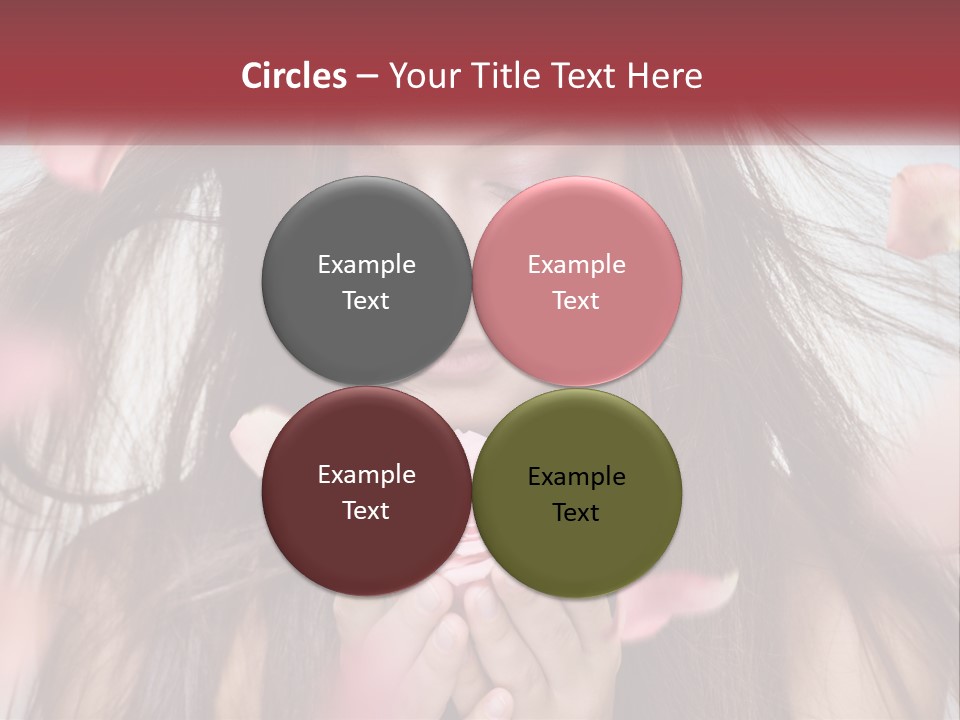 Beauty Female Rose PowerPoint Template