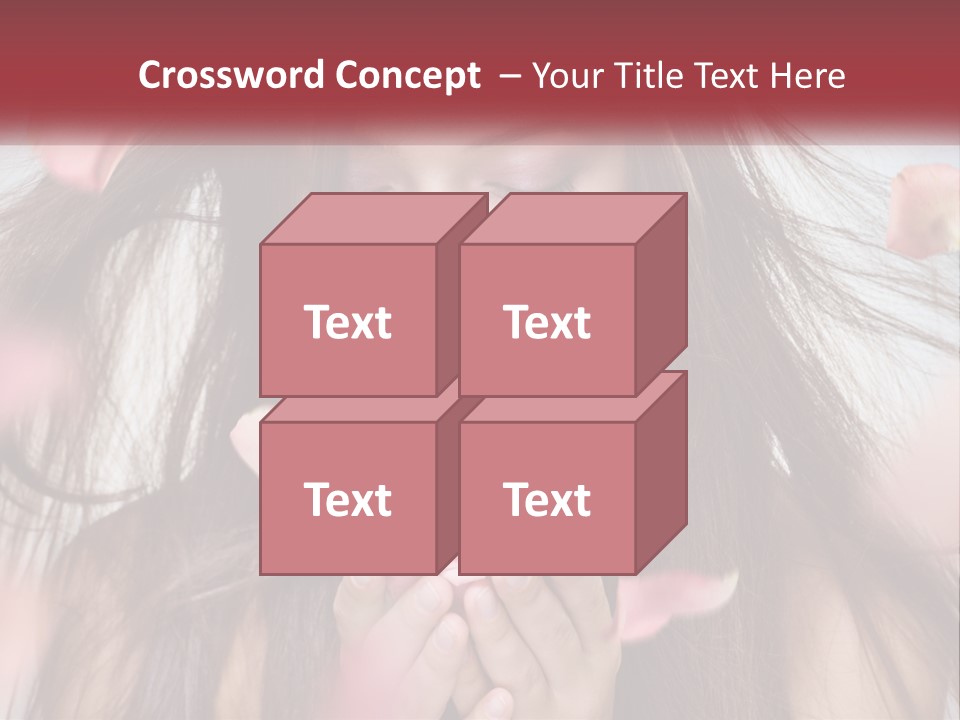 Beauty Female Rose PowerPoint Template