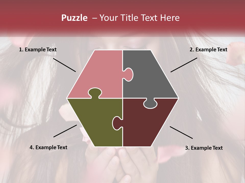 Beauty Female Rose PowerPoint Template