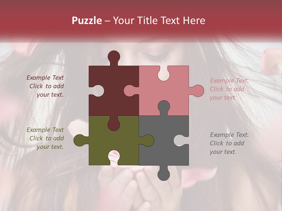 Beauty Female Rose PowerPoint Template