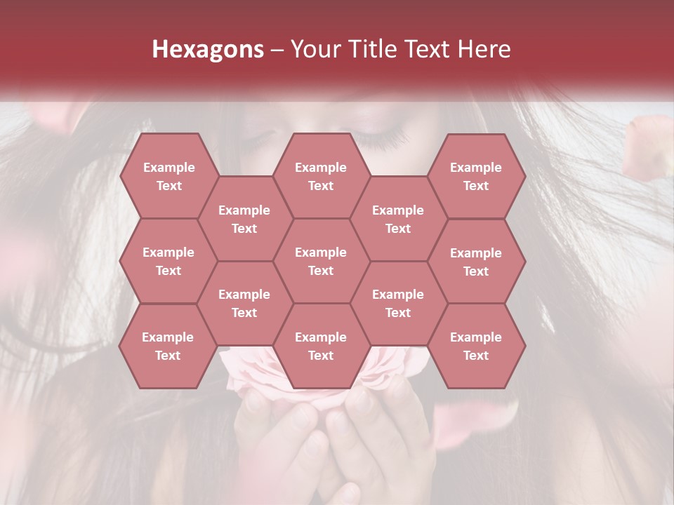 Beauty Female Rose PowerPoint Template