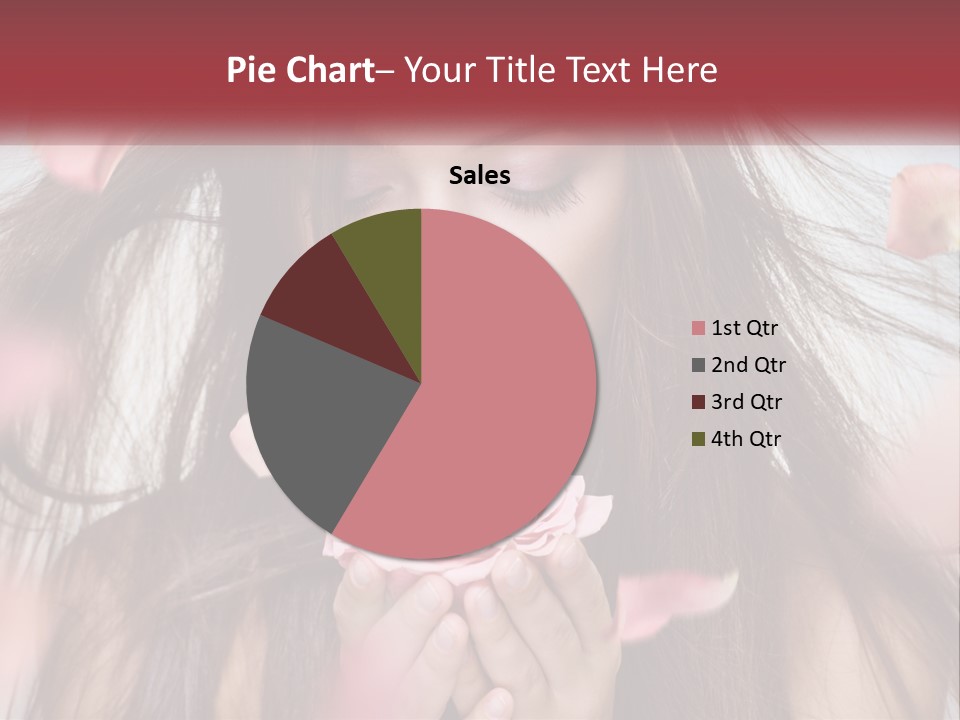 Beauty Female Rose PowerPoint Template