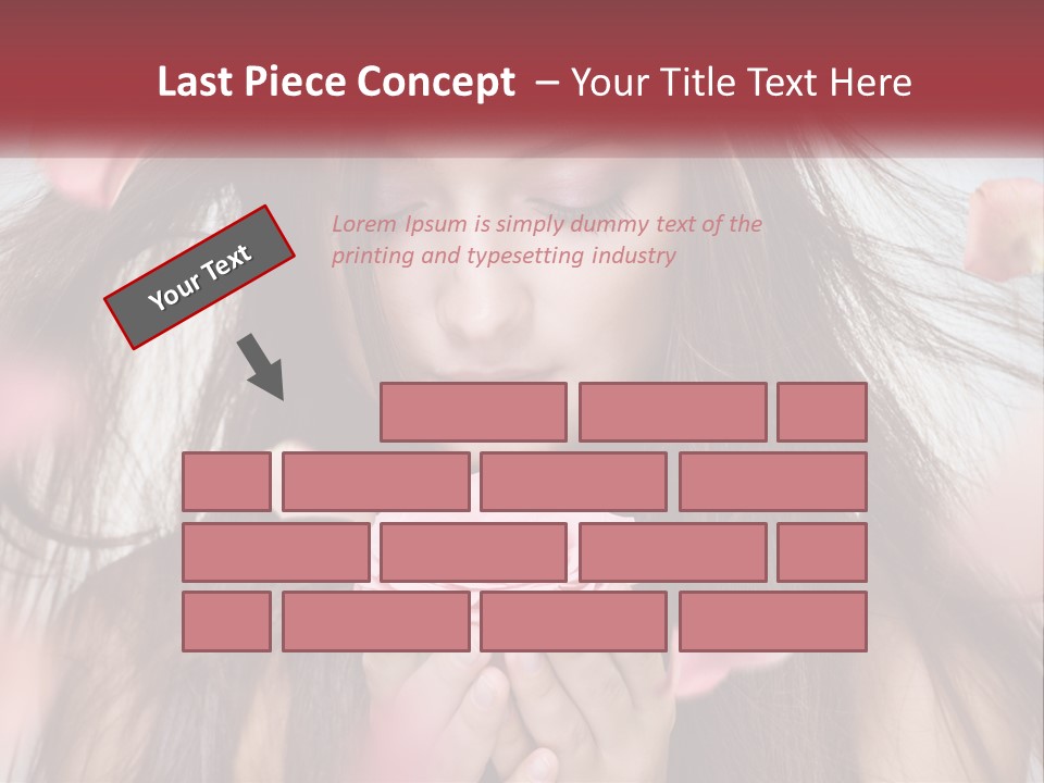 Beauty Female Rose PowerPoint Template