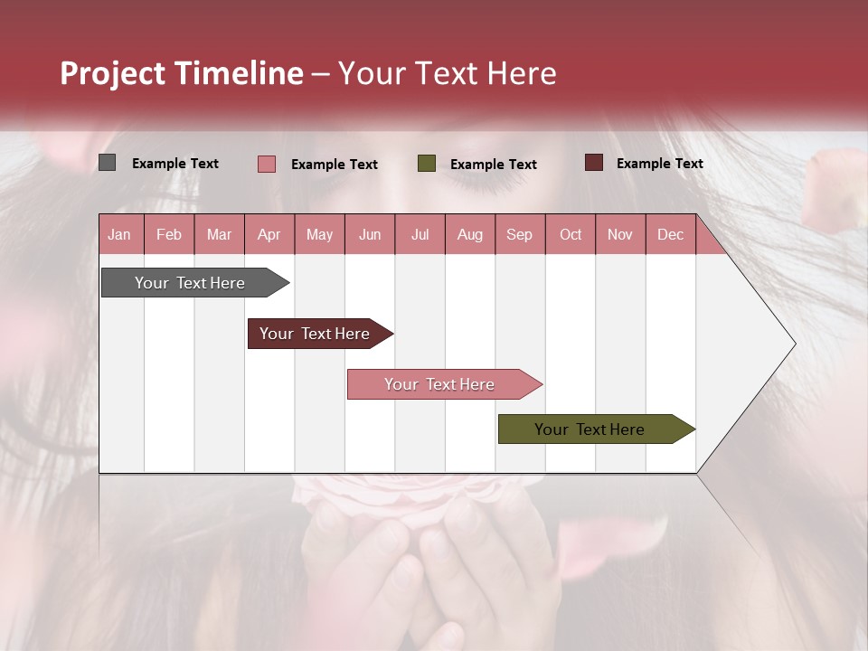 Beauty Female Rose PowerPoint Template