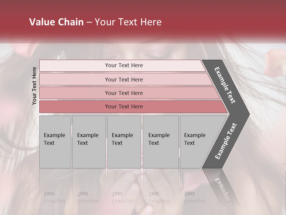 Beauty Female Rose PowerPoint Template