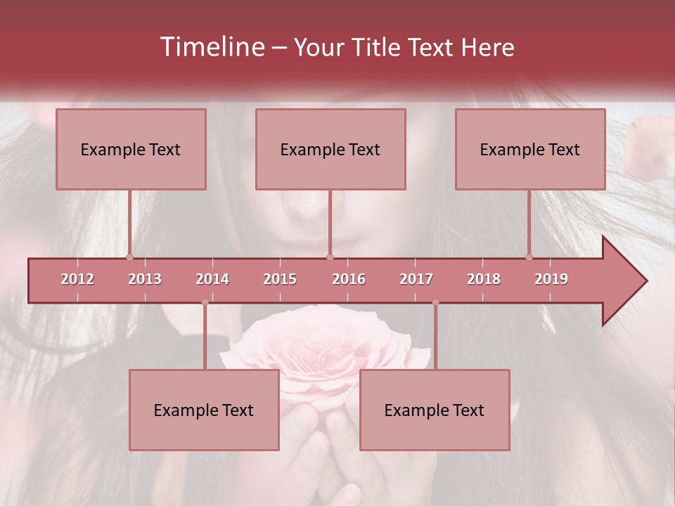 Beauty Female Rose PowerPoint Template