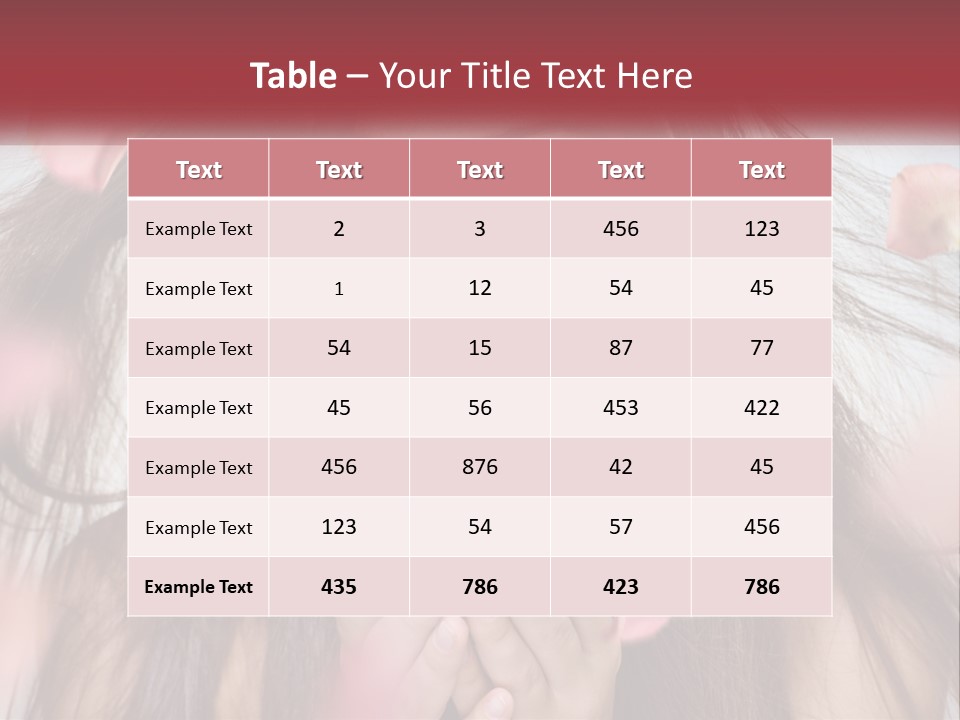 Beauty Female Rose PowerPoint Template