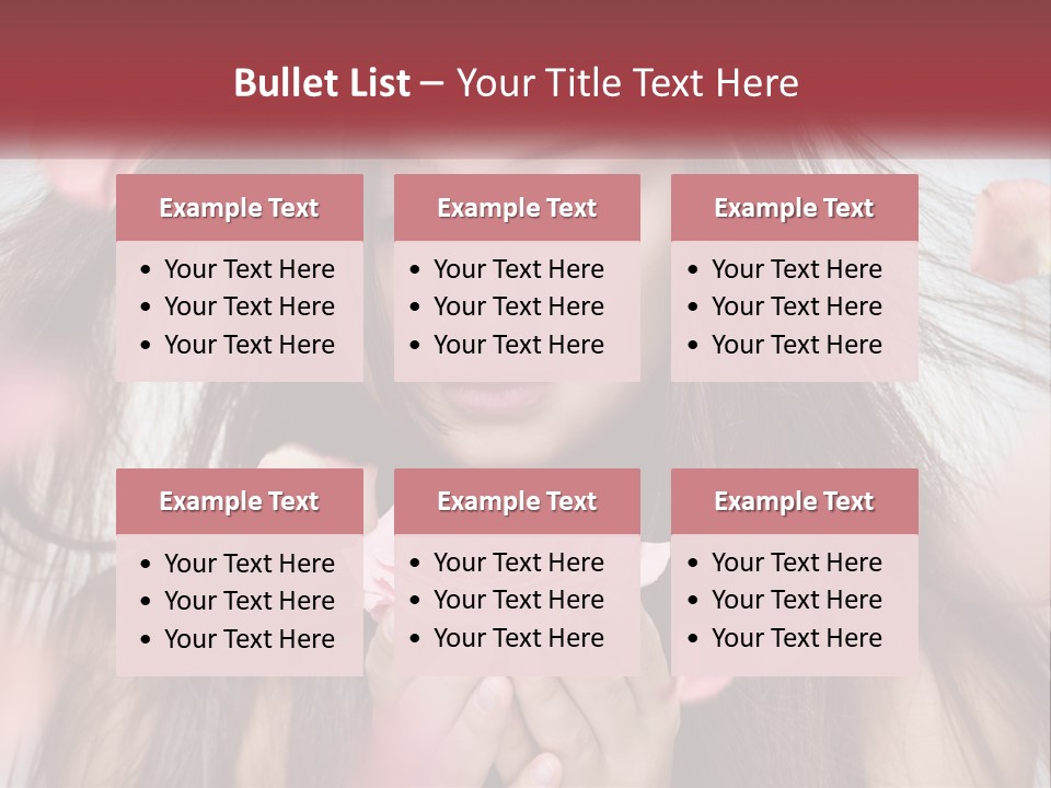 Beauty Female Rose PowerPoint Template