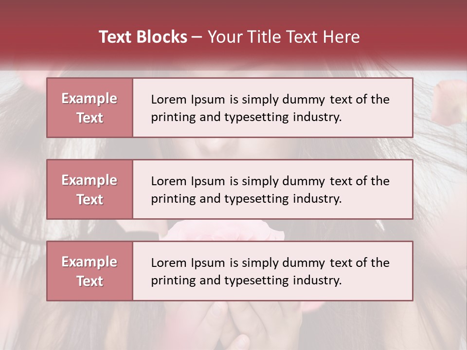 Beauty Female Rose PowerPoint Template