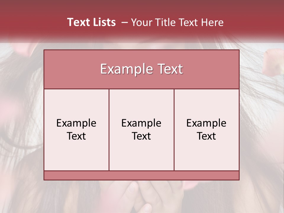 Beauty Female Rose PowerPoint Template