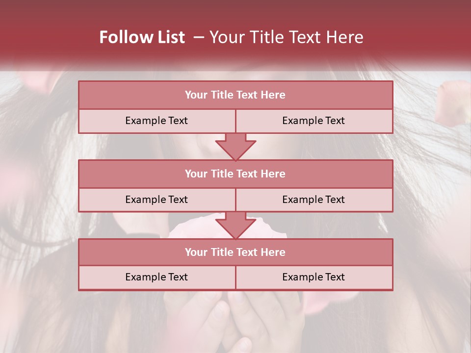 Beauty Female Rose PowerPoint Template