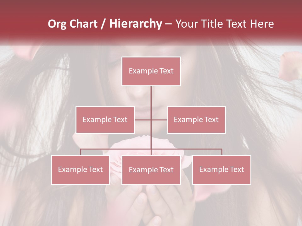 Beauty Female Rose PowerPoint Template